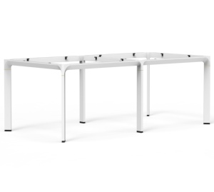 Modern Office Team Work <b>Desk</b> Modular Computer Laptop Station Table Set with Stainless Steel and Screen Partition - Product Image 5