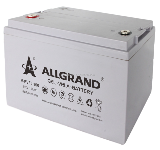 Allgrand 6-EVF-100 Power Storage Battery, 12V100Ah-Maintenance - Free Battery Specially for Low-speed Electric Vehicles
