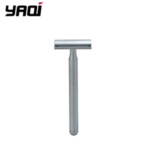 มีดโกน YAQI 100 มม. รุ่น Single Safety สำหรับผู้ชาย ด้ามทองเหลืองสีโครเมียมด้าน รุ่น RAC210823 ใบมีดเดี่ยว รุ่น RAC210823 - Product Image 1