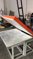 Haute vitesse 100*80cm presse à chaud manuelle Machine Sublimation calendrier tissu rouleaux Auto