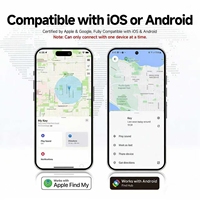 Nouveau traceur de bagages GPS MiTag Duo anti-perte pour sac à dos/valise, suivi en temps réel, étanche IP65, compatible Find My
