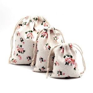 Customizable Logo Organic Cotton Drawstring <b>Bags</b> for Coffee <b>Beans</b> White Recyclable Washed Friendly Pouches for Shopping Packing - Product Image 5