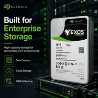 Disco Duro Empresarial Seagate Exos X18 ST18000NM000J de 18 TB, 3.5'', SATA 6 Gb/s, 7200 RPM, 256 MB de Caché, Helio, CMR