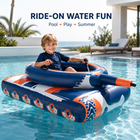 Bateau gonflable géant avec lanceur d'eau motorisé et commande par joystick pour adultes, personnalisable OEM