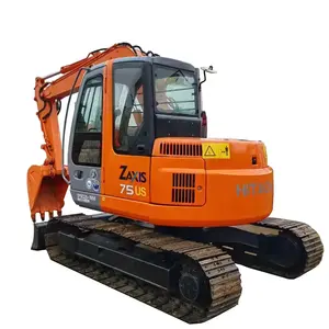 Mini-excavatrices Hitachi ZX75 d'occasion de 7,5 tonnes, de haute qualité et peu utilisées, à vendre à prix avantageux - Product Image 1