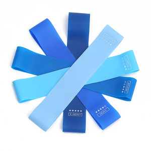 Blu Fitness Custom Logo <span class=keywords><strong>Loop</strong></span> esercizio palestra glutei Eco Friendly in gomma rosa TPE Yoga Hip fascia di resistenza Pilates per l'allenamento - Product Image 3