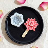 Cetakan Kue Silikon Jianye Warna Putih Susu Ramah Lingkungan, Dapat Digunakan Kembali, Bentuk Bunga 3D, Untuk Es Krim, Mousse, Buah, Mudah Digunakan