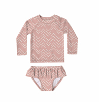 Personnaliser bébé filles une pièce maillots de bain ensemble à volants UPF 50 + protection solaire infantile enfant en bas âge Rash Guard avec chapeau de soleil