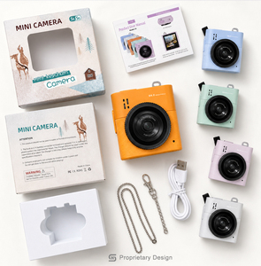 Nouvelle Mini Caméra 2.5K 2026, 64MP, Écran IPS Carré 1.4 Pouces, Zoom 16X, Enregistreur Vidéo Portable pour YouTube TikTok, Cadeau pour Adolescents - Product Image 2