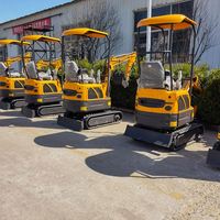 Kleine Motor Backhoe Graven Geul Gemeentelijke Werkt Crawl Mini Crawler Graafmachine