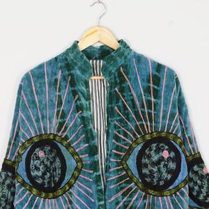Premium <b>Women</b> <b>Velvet</b> Suzani Jacket Hand Embroidered Tribal Bohemian Vintage Floral <b>Coat</b> Designer Ethnic Fashion Wholesale Custom - Product Image 5