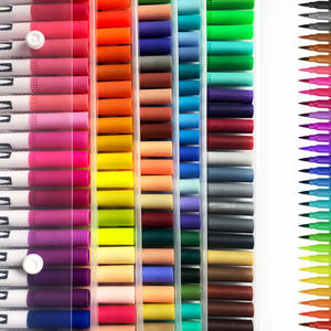 Caligrafía arte marcadores cepillo <span class=keywords><strong>dual</strong></span> bolígrafos de punta de color de agua cepillo pluma pincel de <span class=keywords><strong>120</strong></span> <span class=keywords><strong>pcs</strong></span> - Product Image 5