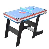 Table de football, billard, tennis de table, hockey sur glace 4 en un Table de jeu debout multifonctionnelle pliable pour un usage domestique