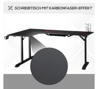 Meubles de bureau modernes sur mesure en forme de L, table de jeu ergonomique en métal noir, bureaux de jeu pour ordinateur avec étagère réglable