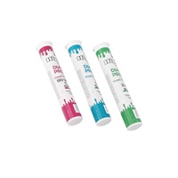 Emballage hermétique transparent anti-odeur pour enfants, tubes à cigarettes en plastique PP avec couvercle pop-top, 65 70 73 78 80 90 95 98 109 116 120 mm