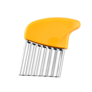 Herramienta de corte Cortador ondulado de acero inoxidable con mango de plástico para frutas Verduras Cortador de patatas fritas - Product Image 4