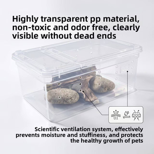 Caja de Cría de Reptiles al por Mayor, Recinto de Plástico Apilable, Terrario, Vivario para Gecko Leopardo y Tarántula - Product Image 6