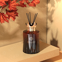 50ml 100ml bouteille de bâtons de parfum d'aromathérapie en verre personnalisé 150ml 200ml bouteille de diffuseur de roseau vide en verre cylindrique blanc