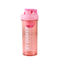 Bouteille shaker à protéines grande capacité 400 ml, durable, légère, sans BPA, en matériau PC, pour les sports de plein air et la remise en forme, poudre de protéines