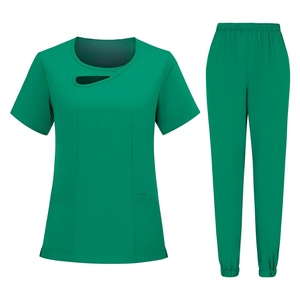<b>Uniforms</b> Sets Short Sleeve V-Neck Stretch Feminine for Beauty Salon Hairdressing Work and Salons - Product Image 5