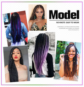 Julianna vendita calda Jumbo trecce per capelli 24 pollici africano Crochet treccia 100g all'ingrosso sintetico Yaki Ombre treccia capelli <span class=keywords><strong>extension</strong></span> - Product Image 4