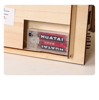 Nouvelles créations artisanales en bois, maison dans les arbres découpée au laser LED, pont des gens, design moderne, blanc chaud, fonctionne sur piles, chambre à coucher, Noël