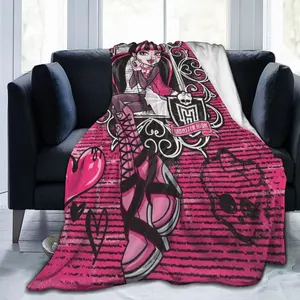 Selimut lembut hangat Canapé piknik Monster selimut lempar tinggi gadis cantik Anime penutup tempat tidur Canapé kursi