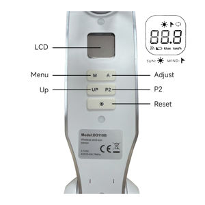 Capteur vent-soleil DD118B pour auvents <span class=keywords><strong>de</strong></span> <span class=keywords><strong>garage</strong></span>, capteur sans fil vent-pluie, télécommande, auvent rétractable - Product Image 5