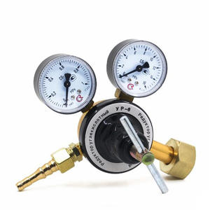 Régulateur de bouteille de gaz en laiton/aluminium de type russe pour oxygène, acétylène, GPL, hélium, argon, CO2, gaz naturel dans l'industrie - Product Image 1