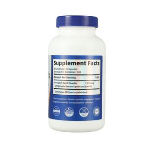 Suplemento de Semillas de Fenogreco, Apoya la Función Pulmonar en Personas con Asma, Cápsulas de Semillas de Fenogreco de 1350 mg, 240 Cápsulas para Adultos - Product Image 3