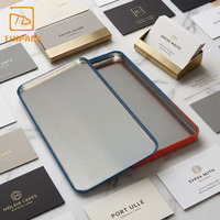 Boîte en métal rectangulaire personnalisée avec insert en EVA imprimé, pour cartes de membre professionnelles, idéale pour le rangement et l'emballage de cadeaux de bureau