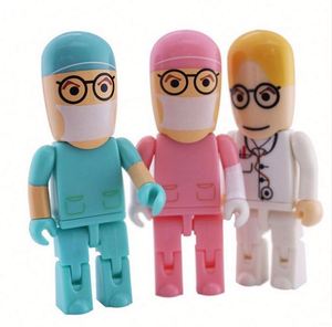 Clé USB promotionnelle mignonne en forme de docteur de dessin animé, cadeau pour hôpital - Product Image 2