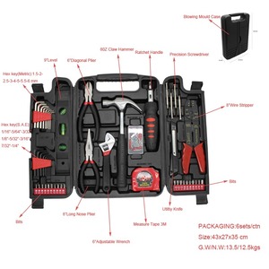Ningbo Factory 129PCS Carbon Steel Household DIY Manual Hand Tool <b>Set</b> for Home Repair - Product Image 6