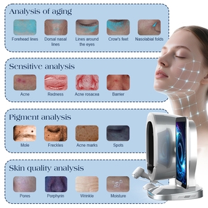 Analyseur de beauté intelligent AI 2-en-1 professionnel pour la peau, les cheveux et le cuir chevelu, 19 langues, avec matériau ABS - Product Image 5