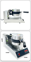 Machine à gaufres commerciale à moule personnalisé en acier inoxydable, four à gaufres à bascule 110V/220V pour boulangerie et café