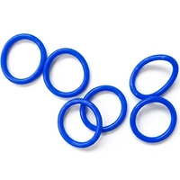 Joint torique FVMQ en fluorosilicone bleu et rouge de haute précision, haute élasticité, avec logo personnalisé OEM/ODM, prix usine, pour applications aérospatiales et de défense