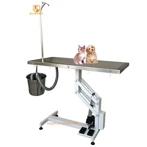 EURPET Cheap 304 Stainless steel Z Shape Electric Lifting Veterinary Operation Operating Surgical Surgery Table