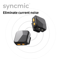 Microphone cravate sans fil omnidirectionnel Syncmic S9 un-vers-deux avec réduction de bruit IA, léger et portable pour le direct