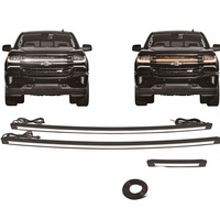 Barre lumineuse universelle blanche pour calandre Chevrolet Silverado 2017-2018 4x4 tout-terrain, faisceau large 12V 34W
