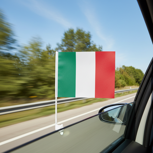 Drapeau de <span class=keywords><strong>voiture</strong></span> personnalisé Mexique <span class=keywords><strong>France</strong></span> <span class=keywords><strong>USA</strong></span> 30*45cm en polyester imprimé numériquement, sportif, portable, avec mât en plastique et logo personnalisé - Product Image 3