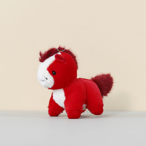 Portachiavi Peluche a Forma di Cavallo Mini 12cm all'Ingrosso, Ciondolo Personalizzato, Anello Portachiavi Morbido, Animale di Peluche per Promozioni - Product Image 4