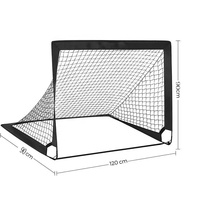 But de football miniature pliable et détachable pour enfants avec logo personnalisé, filet résistant aux chocs 1,2*0,9m, pour entraînement de football junior