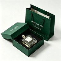 Boîtes à parfum personnalisées avec logo, emballage cadeau de luxe pour cosmétiques, avec sac, 30 ml, 50 ml, 100 ml, boîte cadeau parfum