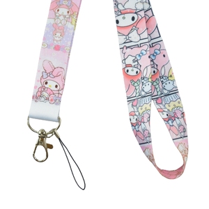 New San Rio Của Tôi Giai Điệu Điện Thoại Chuỗi Dây Buộc Polyester ID Dây Buộc Chủ Thẻ Kawaii Chuỗi Điện Thoại Tùy Chỉnh Dây Buộc Với Logo - Product Image 3