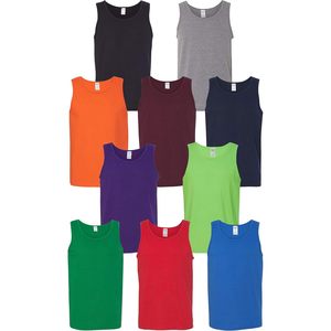 Débardeurs personnalisés pour hommes 100% coton sans manches respirants en lot pour un usage quotidien - Product Image 1