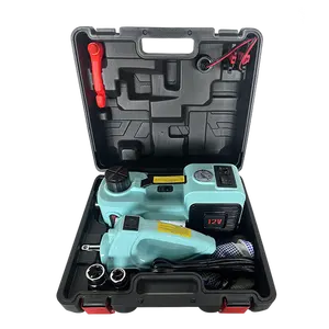 Kit Jack hidrolik listrik 12v, Kit Jack elektrik 5 Ton dengan pompa udara dan kunci Impact elektrik