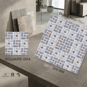 Carreaux de sol en céramique gaufrés 30x30cm, finition mate rustique, surface en pierre rectifiée - Product Image 3