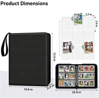 Classeur à fermeture éclair 9 compartiments en cuir PU premium, portable et écologique, pour cartes TCG – Idéal pour les collectionneurs