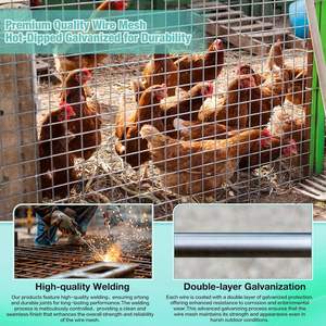 Maille 40cm X 5M Fil Galvanisé 2.5mm Trou Carré Filtre Quincaillerie Tissu Soudé Rouleau Service De Coupe pour Lapin Rat Souris Clôture - Product Image 2