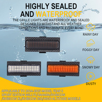 Feux de grille Horse Herder pour JL 2024-2025, feux d'avertissement d'urgence LED tout-terrain blanc ambre en plastique ABS, compatibles 4x4